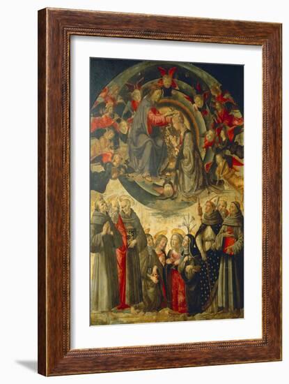 Coronation of the Virgin, 1486-Domenico Ghirlandaio-Framed Giclee Print