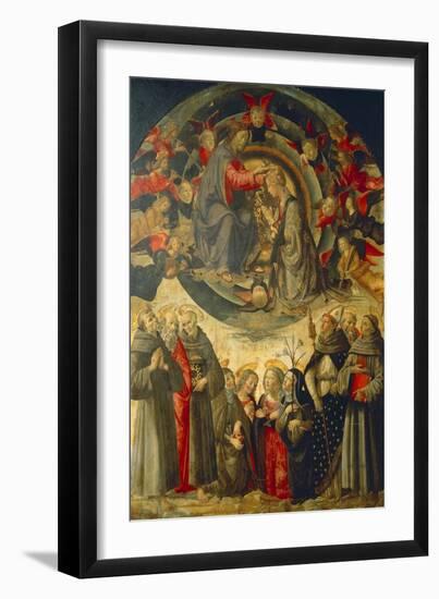 Coronation of the Virgin, 1486-Domenico Ghirlandaio-Framed Giclee Print