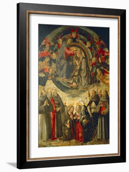 Coronation of the Virgin, 1486-Domenico Ghirlandaio-Framed Giclee Print