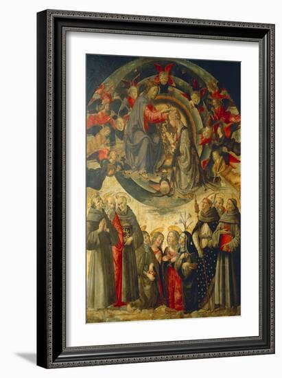 Coronation of the Virgin, 1486-Domenico Ghirlandaio-Framed Giclee Print