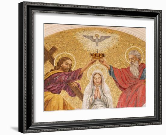 Coronation of the Virgin Mary, Basilica of Fatima, Fatima, Estremadura, Portugal, Europe-Godong-Framed Photographic Print