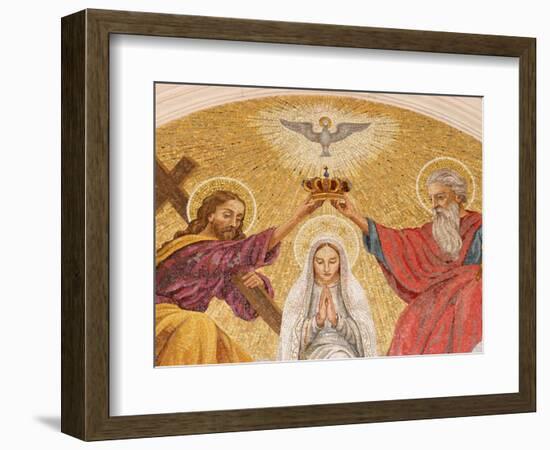 Coronation of the Virgin Mary, Basilica of Fatima, Fatima, Estremadura, Portugal, Europe-Godong-Framed Photographic Print