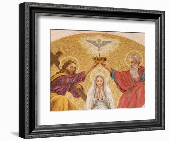 Coronation of the Virgin Mary, Basilica of Fatima, Fatima, Estremadura, Portugal, Europe-Godong-Framed Photographic Print