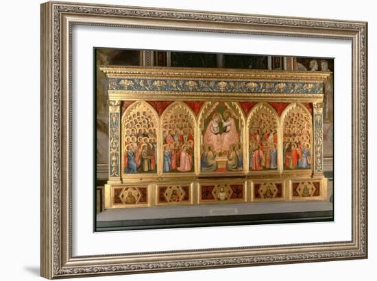 Coronation of the Virgin Polyptych-Giotto di Bondone-Framed Giclee Print