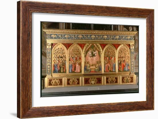 Coronation of the Virgin Polyptych-Giotto di Bondone-Framed Giclee Print