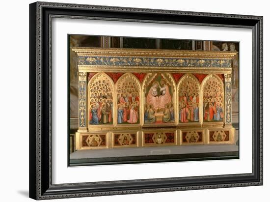 Coronation of the Virgin Polyptych-Giotto di Bondone-Framed Giclee Print