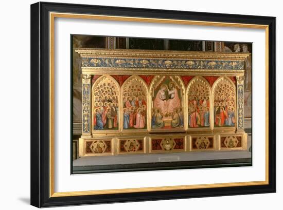 Coronation of the Virgin Polyptych-Giotto di Bondone-Framed Giclee Print