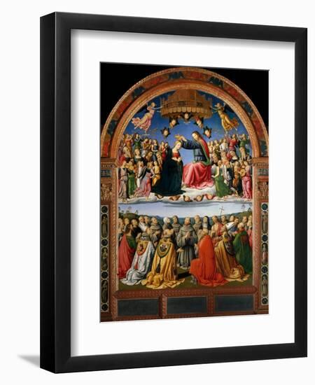 Coronation of the Virgin with Angels and Saints-null-Framed Giclee Print