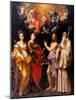 Coronation of the Virgin with Four Saints-Guido Reni-Mounted Art Print