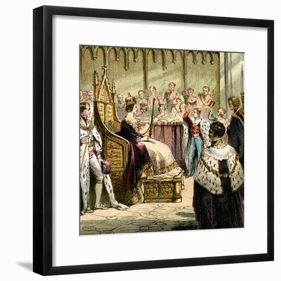 Coronation of Victoria, 1837-null-Framed Giclee Print