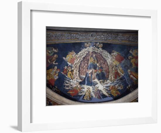 Coronation of Virgin Between Angels and Saints, 1507 of Apse, Church of Saint Oliva-null-Framed Giclee Print