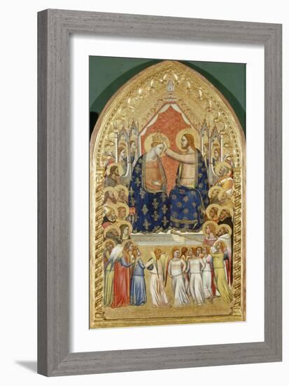 Coronation of Virgin Mary with Angels and Saints-Florentinisch-Framed Giclee Print