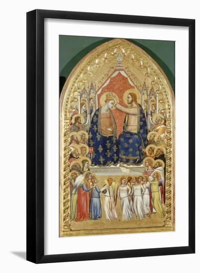Coronation of Virgin Mary with Angels and Saints-Florentinisch-Framed Giclee Print