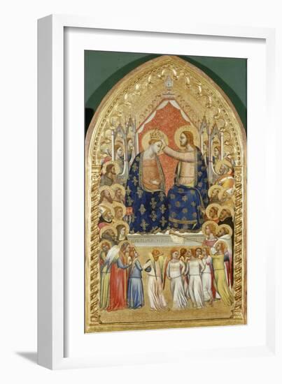 Coronation of Virgin Mary with Angels and Saints-Florentinisch-Framed Giclee Print