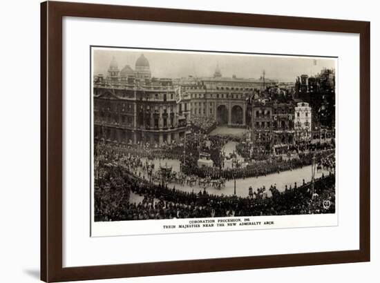 Coronation Procession 1911, New Admiralty Arch-null-Framed Giclee Print