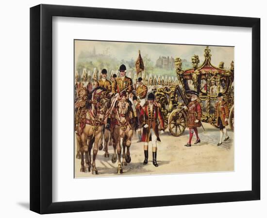 Coronation Procession of King George V, 22 June 1911-Henry Payne-Framed Giclee Print