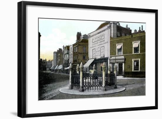 Coronation Stone, Kingston Upon Thames, London, 20th Century-null-Framed Giclee Print