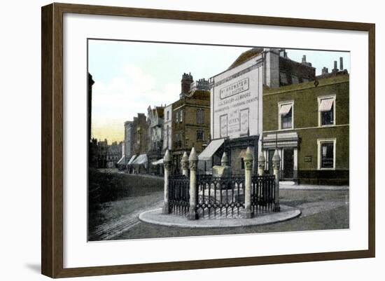 Coronation Stone, Kingston Upon Thames, London, 20th Century-null-Framed Giclee Print