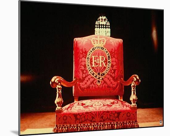 Coronation Throne, 1953-British Pathe-Mounted Giclee Print