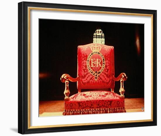 Coronation Throne, 1953-British Pathe-Framed Giclee Print