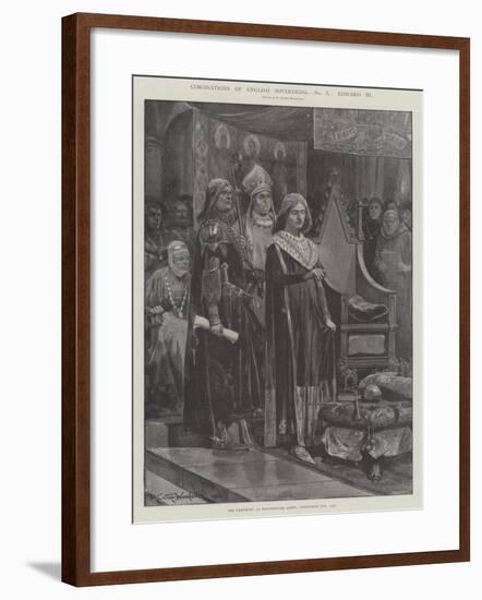 Coronations of English Sovereigns, Edward Iii-Richard Caton Woodville II-Framed Giclee Print