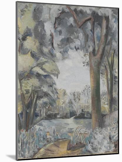 Coronilla Landscape, 1929 (Oil on Canvas)-Paul Nash-Mounted Giclee Print