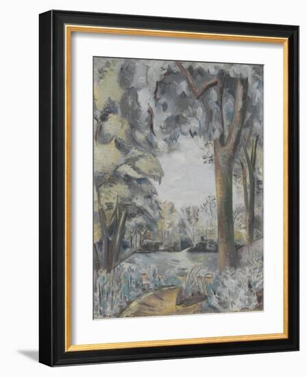 Coronilla Landscape, 1929 (Oil on Canvas)-Paul Nash-Framed Giclee Print