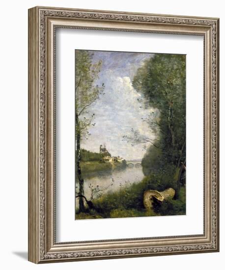 Corot: Cathedral, C1855-60-Jean-Baptiste-Camille Corot-Framed Giclee Print