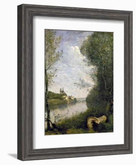 Corot: Cathedral, C1855-60-Jean-Baptiste-Camille Corot-Framed Giclee Print