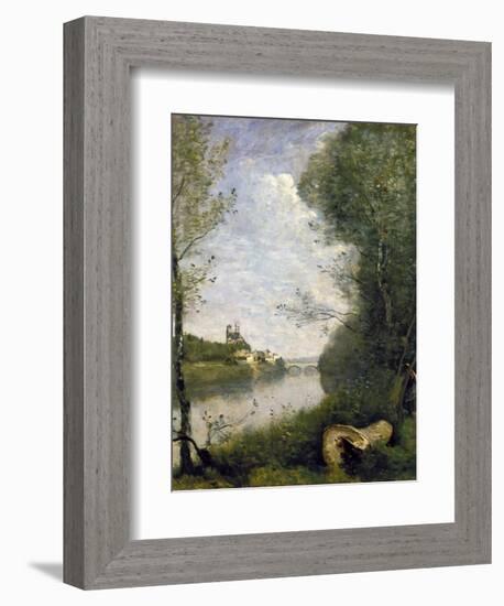 Corot: Cathedral, C1855-60-Jean-Baptiste-Camille Corot-Framed Giclee Print