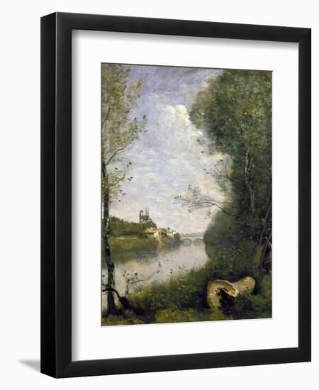 Corot: Cathedral, C1855-60-Jean-Baptiste-Camille Corot-Framed Giclee Print