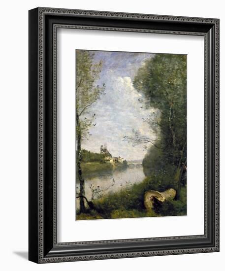 Corot: Cathedral, C1855-60-Jean-Baptiste-Camille Corot-Framed Giclee Print