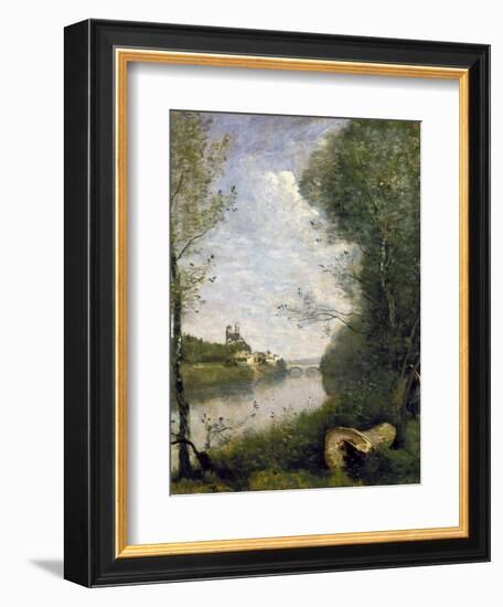 Corot: Cathedral, C1855-60-Jean-Baptiste-Camille Corot-Framed Giclee Print