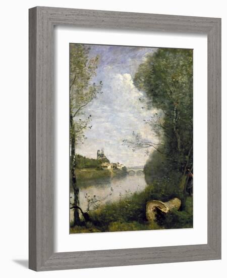 Corot: Cathedral, C1855-60-Jean-Baptiste-Camille Corot-Framed Giclee Print