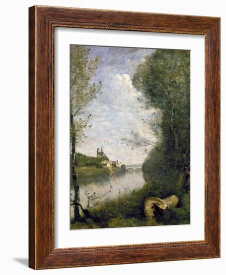 Corot: Cathedral, C1855-60-Jean-Baptiste-Camille Corot-Framed Giclee Print