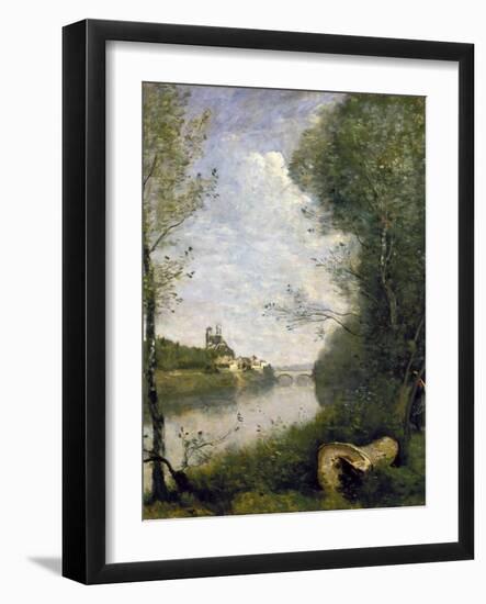 Corot: Cathedral, C1855-60-Jean-Baptiste-Camille Corot-Framed Giclee Print