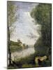 Corot: Cathedral, C1855-60-Jean-Baptiste-Camille Corot-Mounted Giclee Print