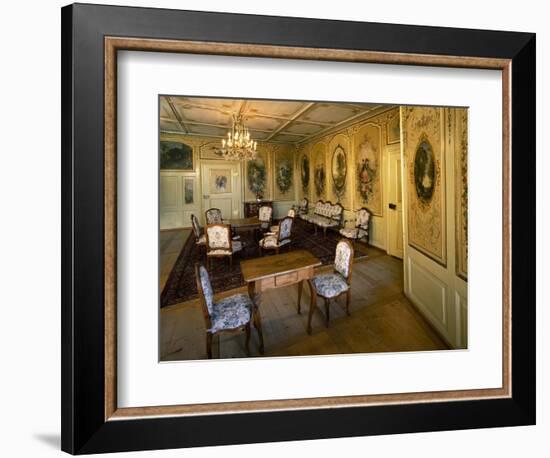 Corot's Room, Gruyeres Castle, Switzerland-null-Framed Giclee Print