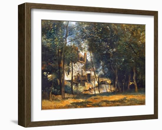 Corot: The Mill-Jean-Baptiste-Camille Corot-Framed Giclee Print