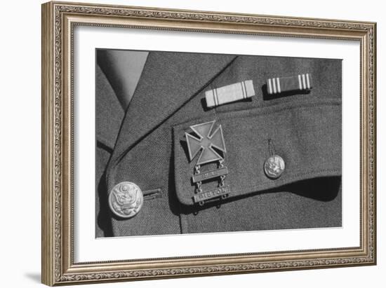 Corporal Jimmie Shohara's Ribbons-Ansel Adams-Framed Art Print