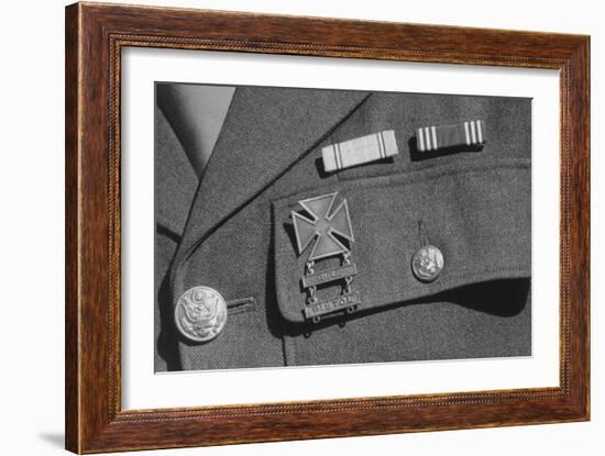 Corporal Jimmie Shohara's Ribbons-Ansel Adams-Framed Art Print