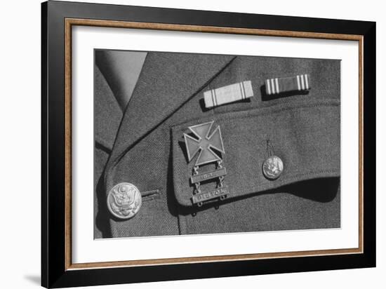 Corporal Jimmie Shohara's Ribbons-Ansel Adams-Framed Art Print