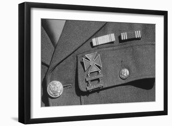 Corporal Jimmie Shohara's Ribbons-Ansel Adams-Framed Art Print