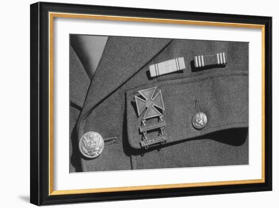 Corporal Jimmie Shohara's Ribbons-Ansel Adams-Framed Art Print