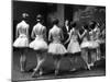 Corps de Ballet Listening to Ballet Master During Rehearsal of "Swan Lake" at Paris Opera-Alfred Eisenstaedt-Mounted Photographic Print