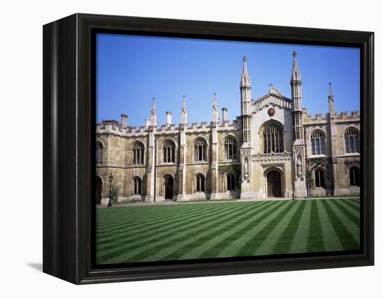 Corpus Christi College, Cambridge, Cambridgeshire, England, United Kingdom-David Hunter-Framed Premier Image Canvas