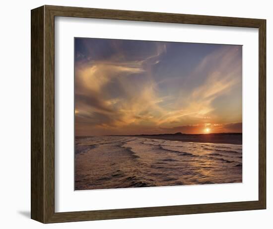 Corpus Christi Sunset-Mike Jones-Framed Art Print