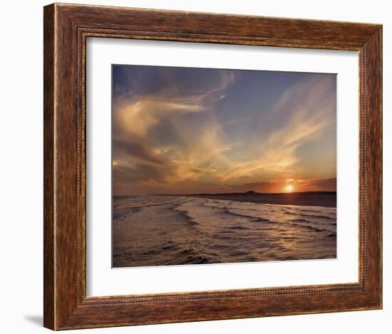 Corpus Christi Sunset-Mike Jones-Framed Art Print