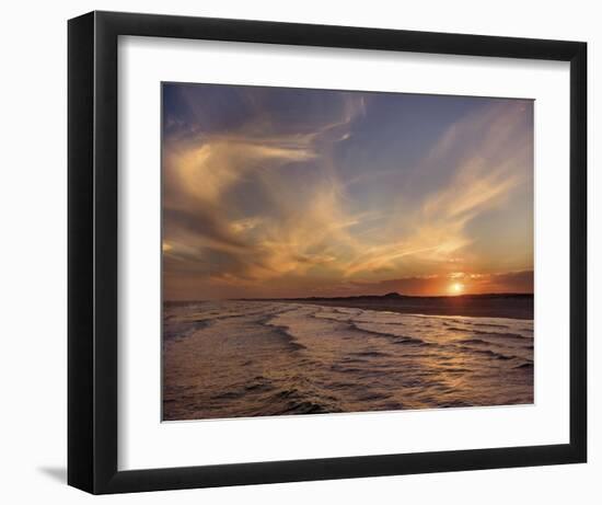 Corpus Christi Sunset-Mike Jones-Framed Art Print