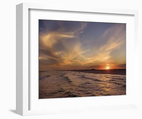 Corpus Christi Sunset-Mike Jones-Framed Art Print